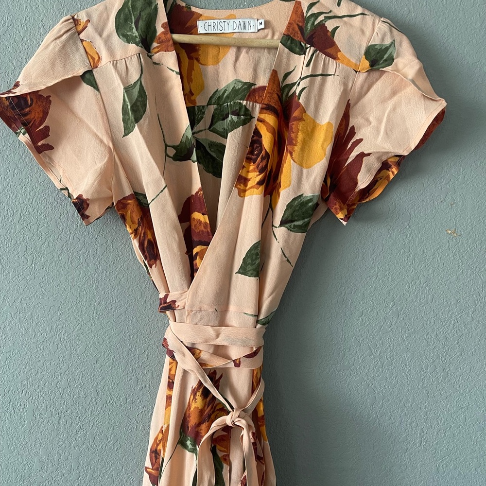 Christy Dawn‎ Peach Floral The Autumn Dress - Picture 10 of 14